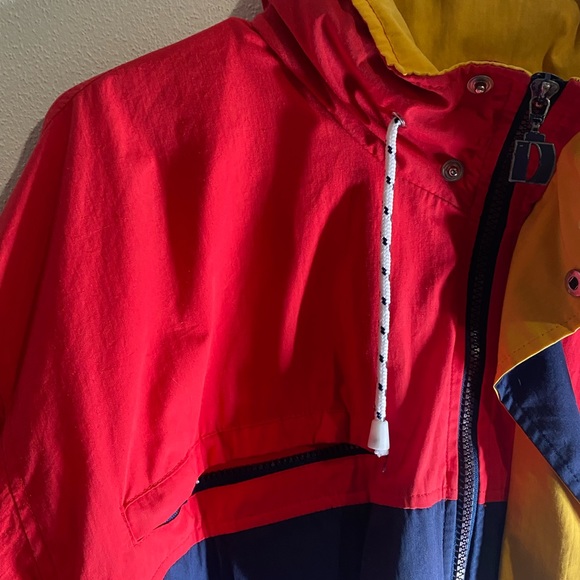 Dunbrook Distinctive Images Retro 80s bomber windbreaker jacket Vintage Size XL - Picture 4 of 5